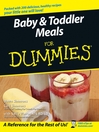 Baby & Toddler Meals For Dummies